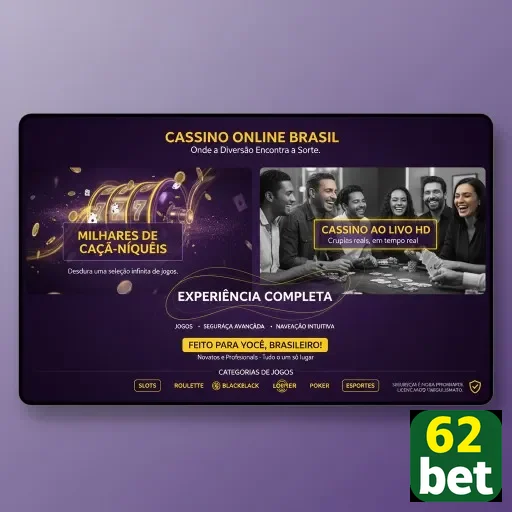 Ilustração de Explore a plataforma de jogos 62bet com segurança total
